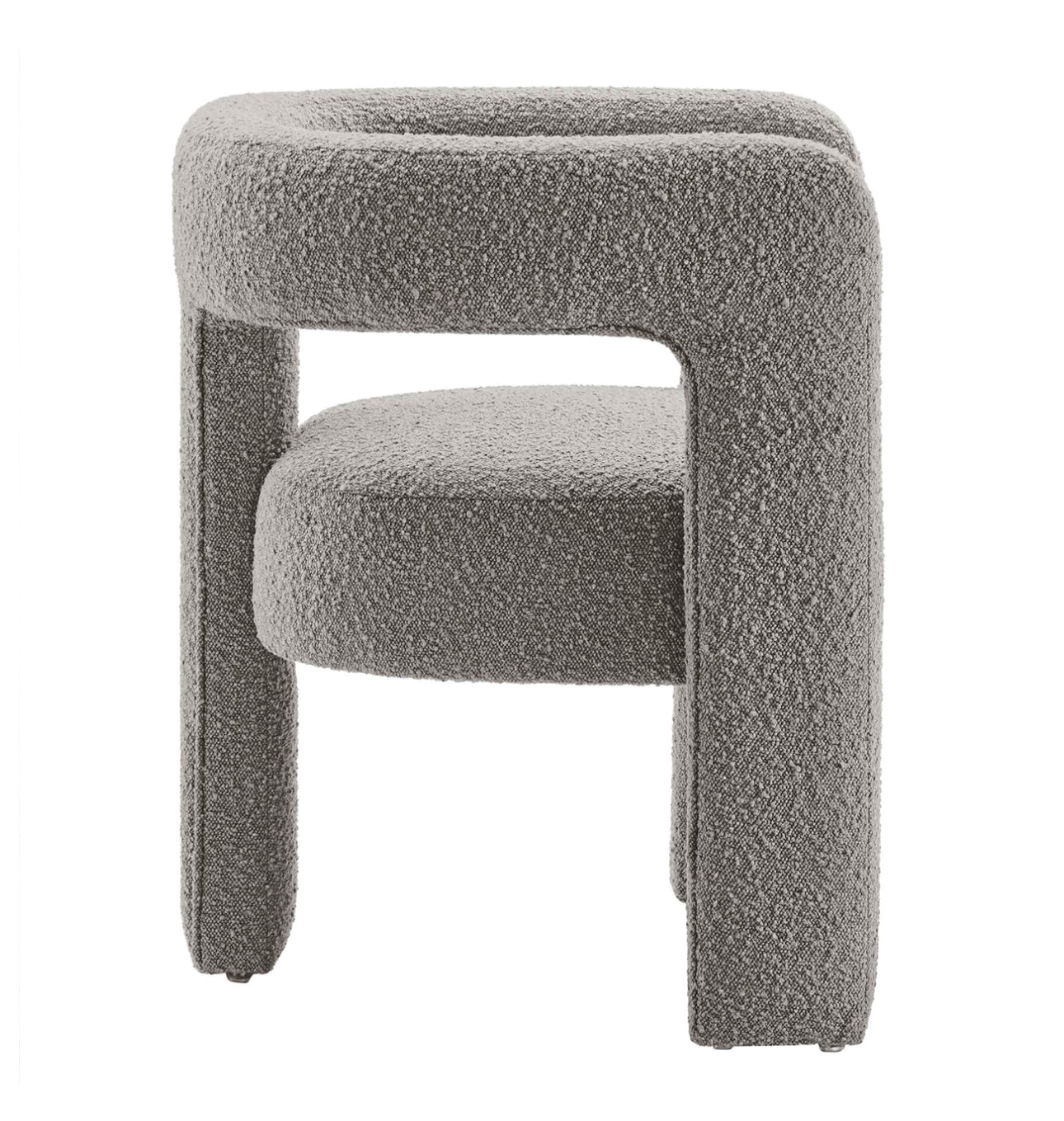 Kayla Boucle Gris Silla de Acento