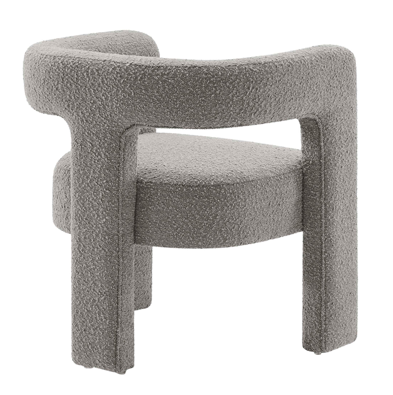 Kayla Boucle Gris Silla de Acento
