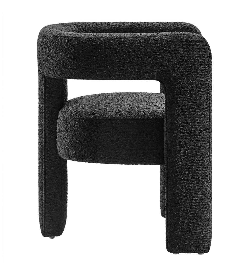 Kayla Boucle Negro Silla de Acento