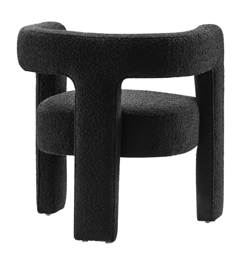 Kayla Boucle Negro Silla de Acento