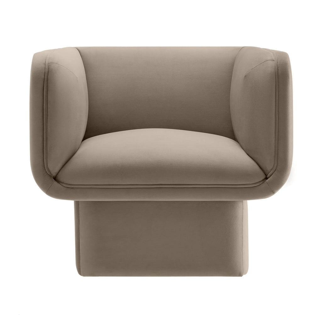 Tate Velvet Taupe Silla de Acento