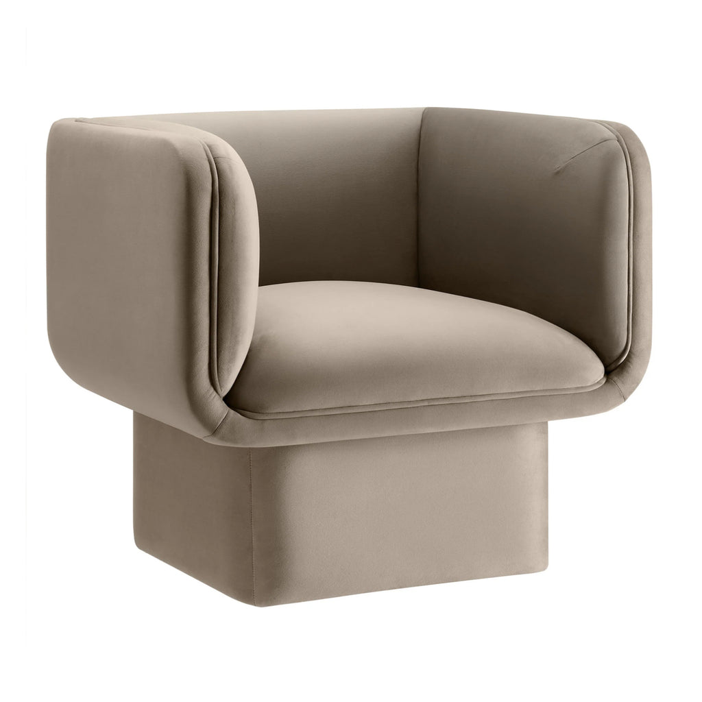 Tate Velvet Taupe Silla de Acento