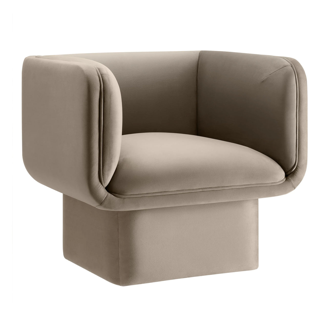 Tate Velvet Taupe Silla de Acento