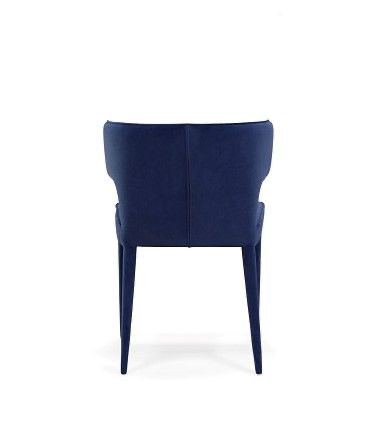 Lucero Terciopelo Azul Silla de comedor