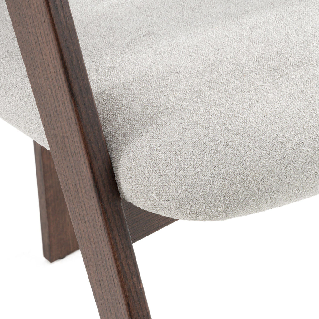 Washington Roble Oscuro Ebony Set de 2 Silla de comedor