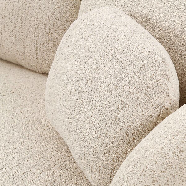 Misty Boucle Ivory Sofa