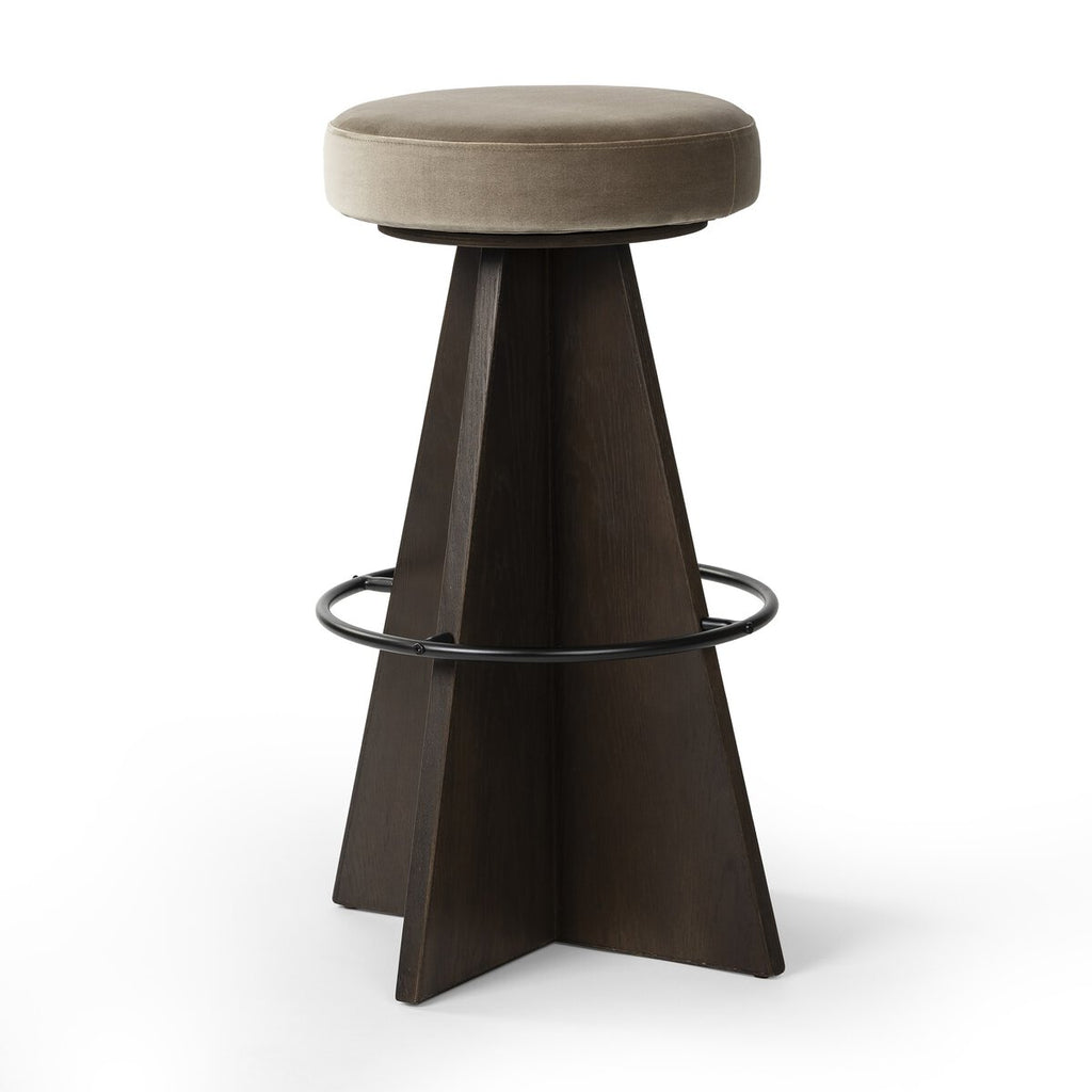 Damon Swivel Bar Stool Khaki