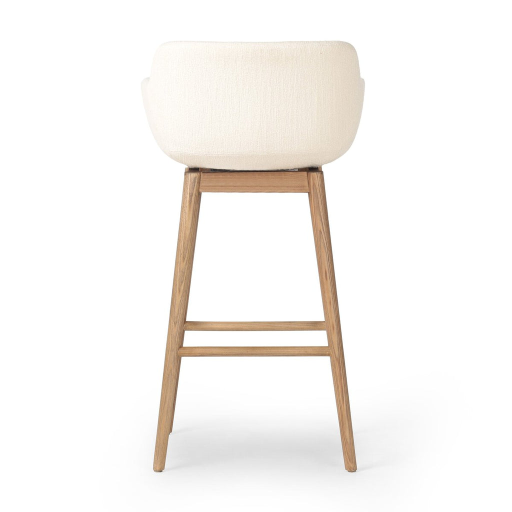 Hannah Swivel Bar Stool Ivory
