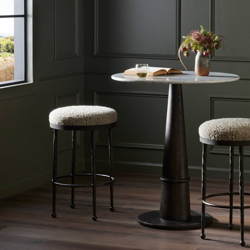 Corinne Bar Stool Boucle