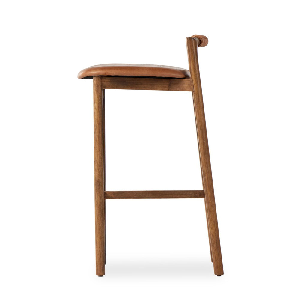 Baden Leather Bar Stool Castaño