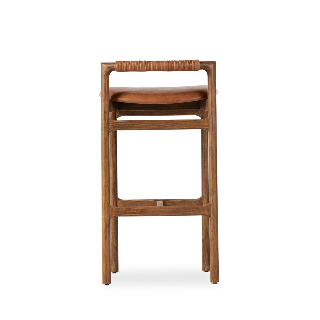 Baden Leather Bar Stool Castaño