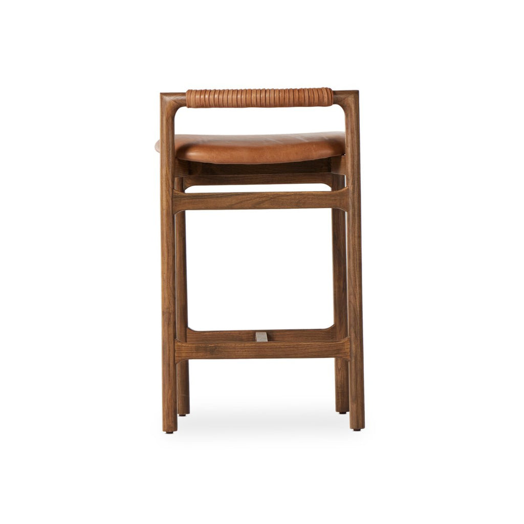 Baden Leather Counter Stool Castaño