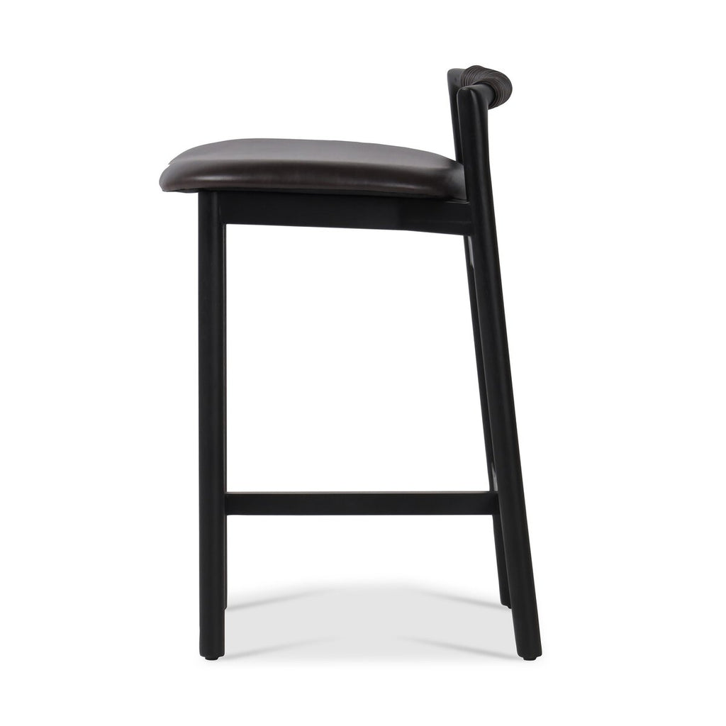 Baden Leather Counter Stool Negro