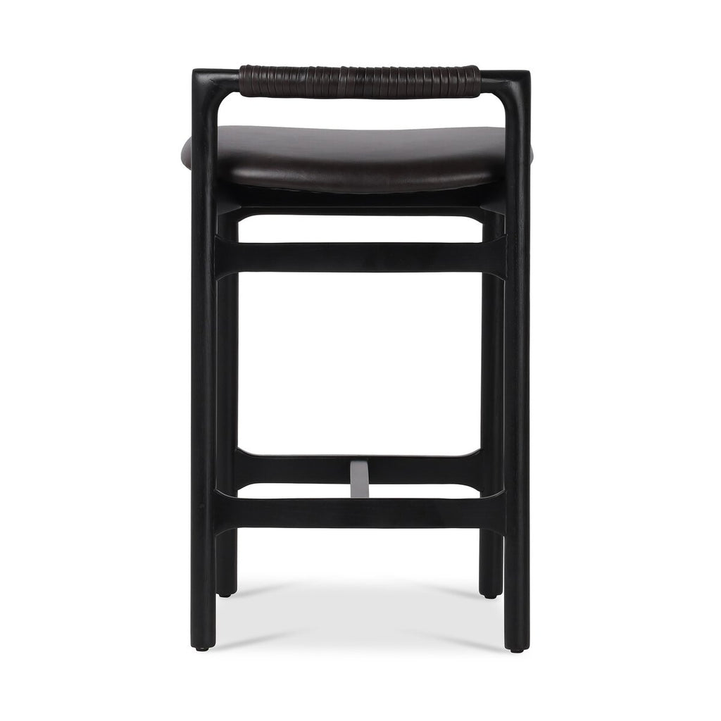 Baden Leather Counter Stool Negro