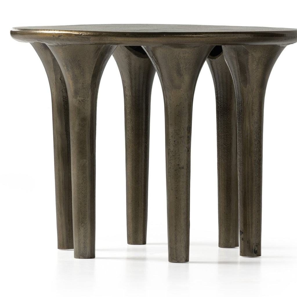 Kelden Bronce Antiguo Mesa Lateral