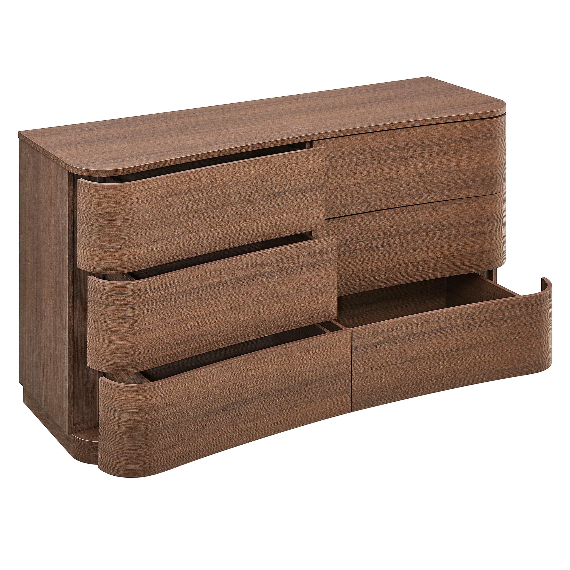 Mirae 6-Drawer Curved Dresser