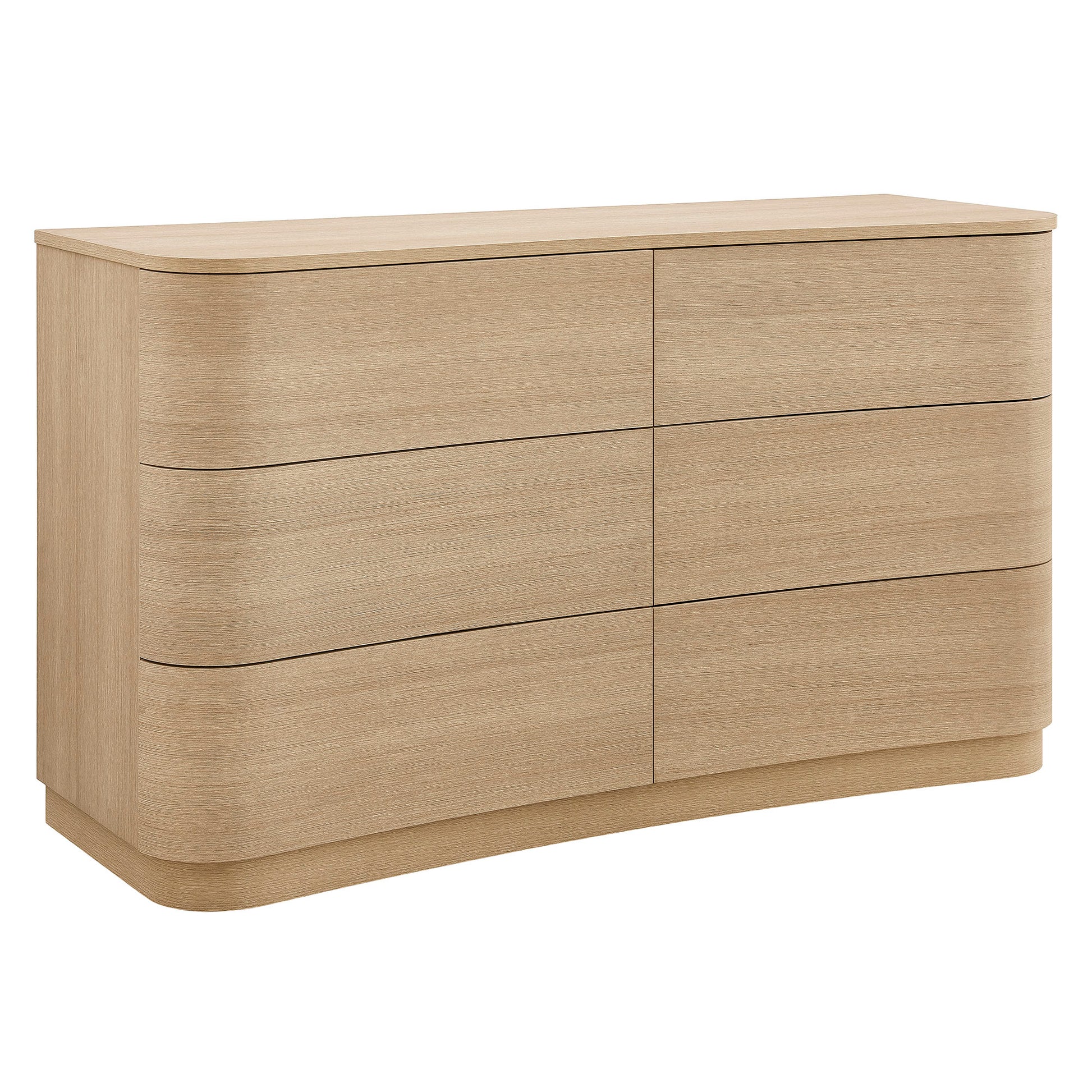 Mirae 6-Drawer Curved Dresser