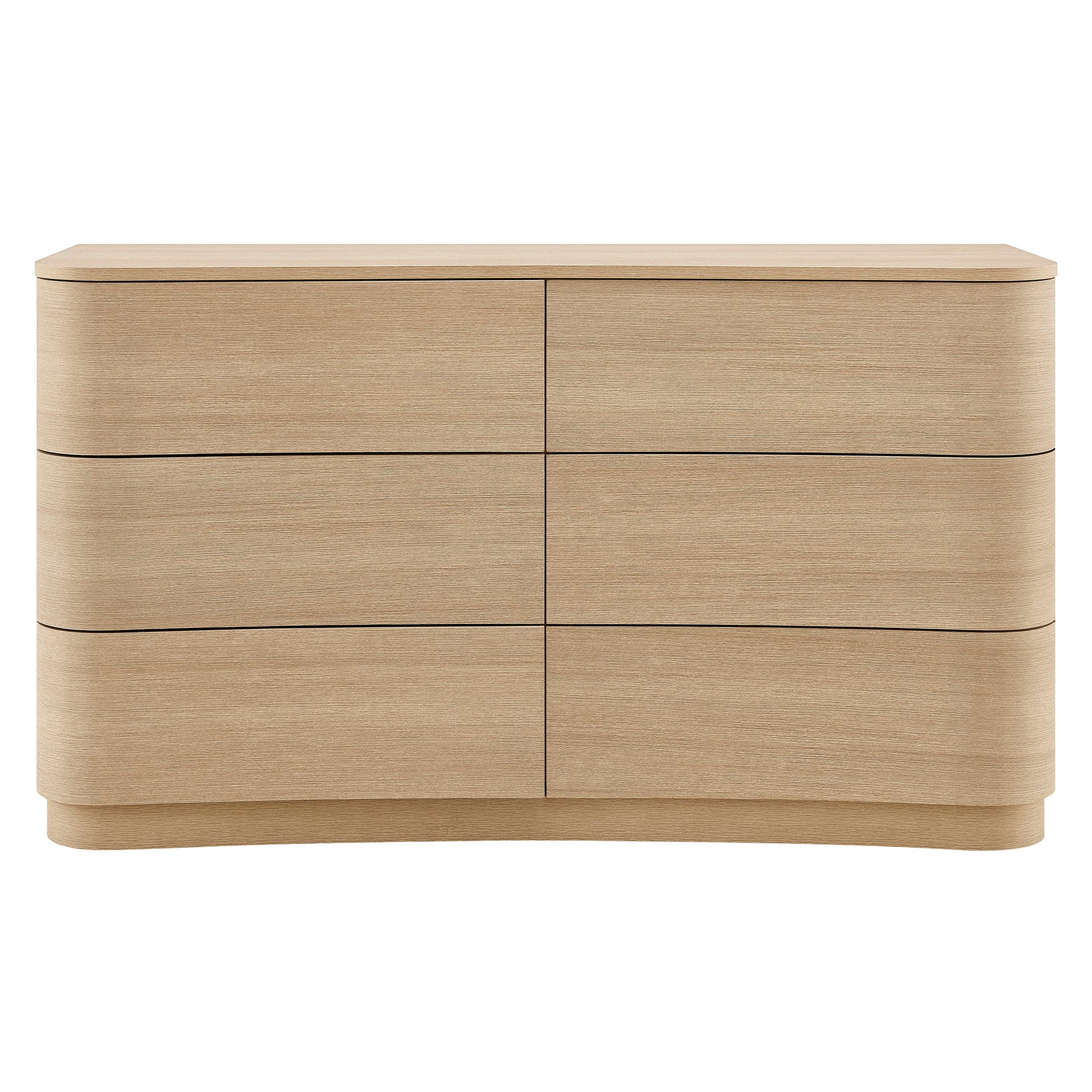 Mirae 6-Drawer Curved Dresser
