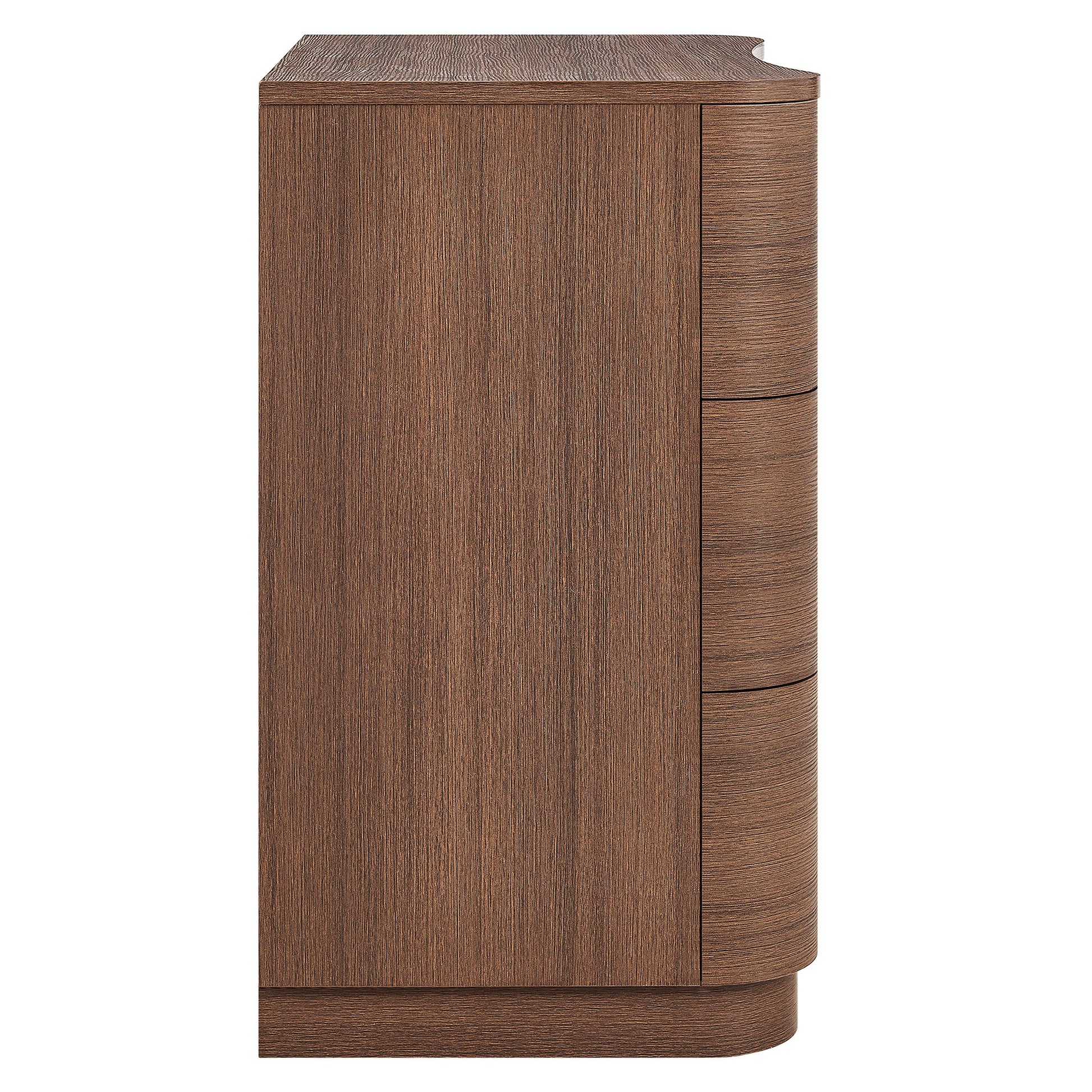 Mirae 3-Drawer Curved Compact Dresser