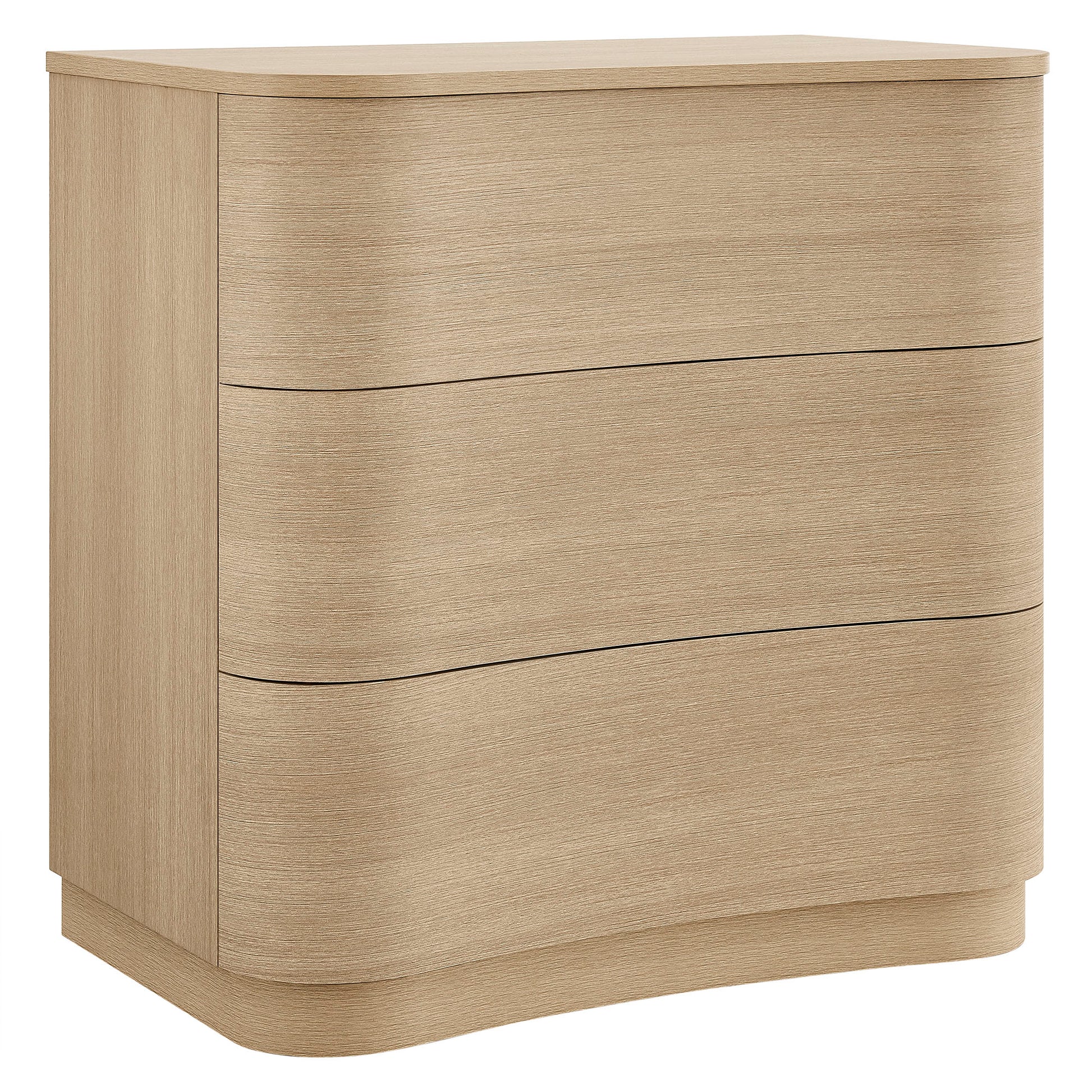 Mirae 3-Drawer Curved Compact Dresser