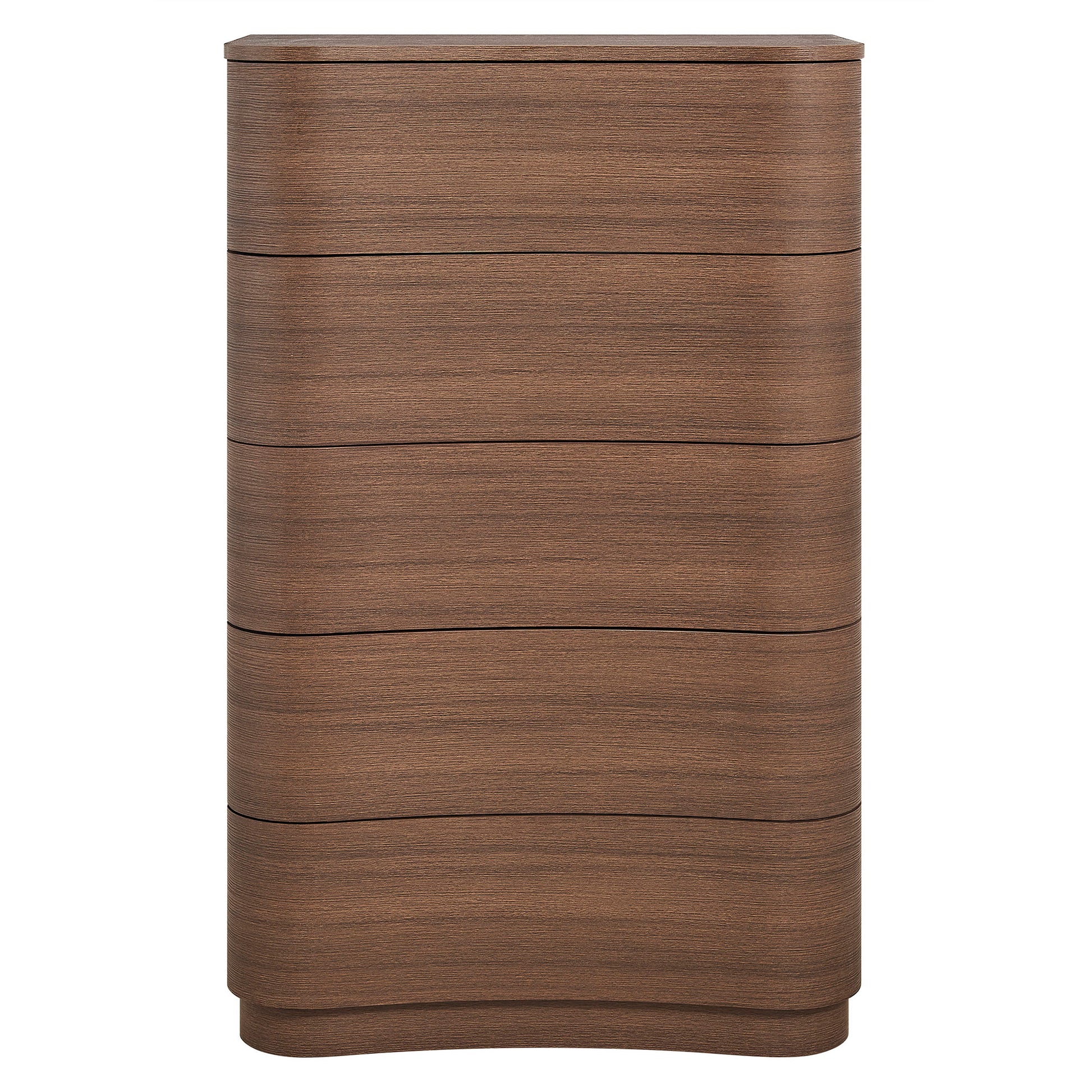 Mirae 5-Drawer Curved Dresser Chest of Drawers