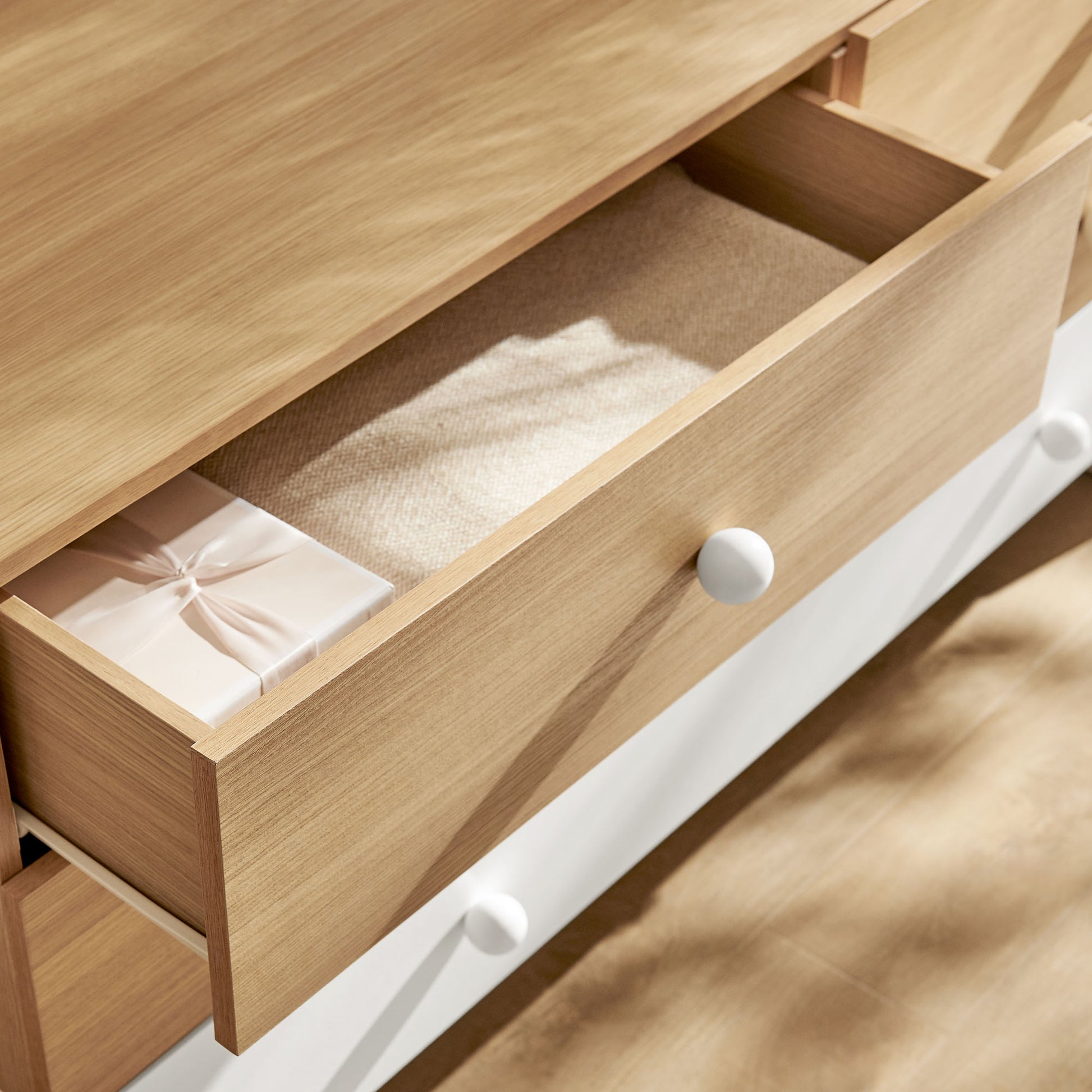 Nolia 6-Drawer Color Block Dresser