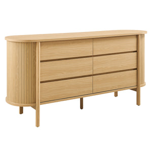 Cadence 6 Cajones Oak Dresser