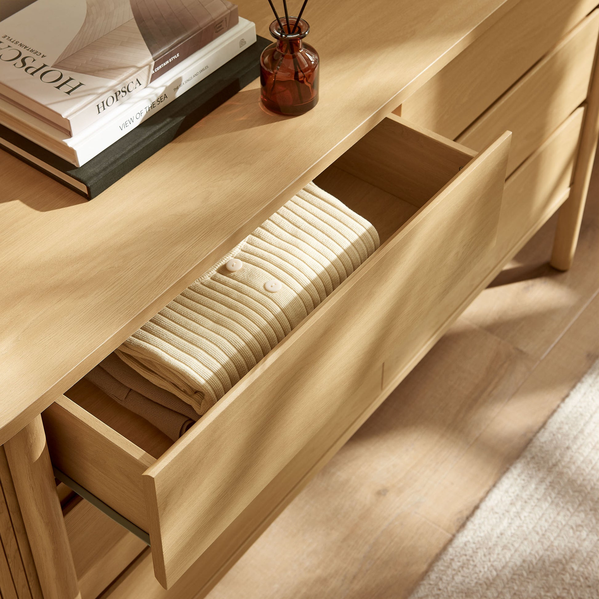 Cadence 6-Drawer Curved Dresser